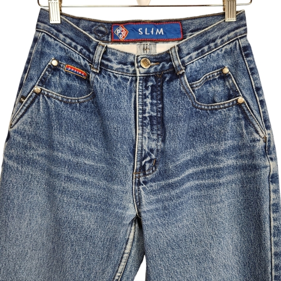 Posted Slim Vintage Denim Blue Jeans High Waisted Women's Size 6 Size 27 - Picture 3 of 12